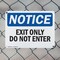 Signmission Exit Sign, Aluminum, 10 in W, 7 in H, Exit Only Do Not Enter OS-2PACK-NS-A-710-L-12223 - alternate 6